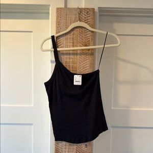 NWT Free People one shoulder Black Women's Top